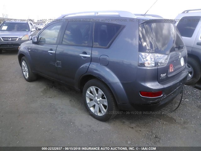 JA4MT41X88Z009090 - 2008 MITSUBISHI OUTLANDER XLS GRAY photo 3