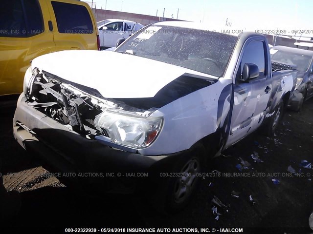 5TFNX4CN7DX018444 - 2013 TOYOTA TACOMA WHITE photo 2