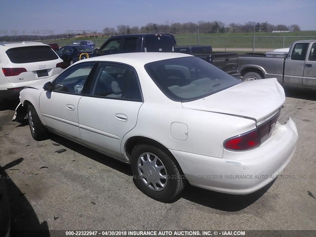 2G4WS52J541158167 - 2004 BUICK CENTURY CUSTOM WHITE photo 3