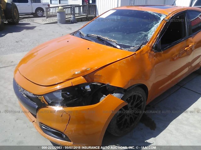 1C3CDFBA4DD342290 - 2013 DODGE DART SXT ORANGE photo 6