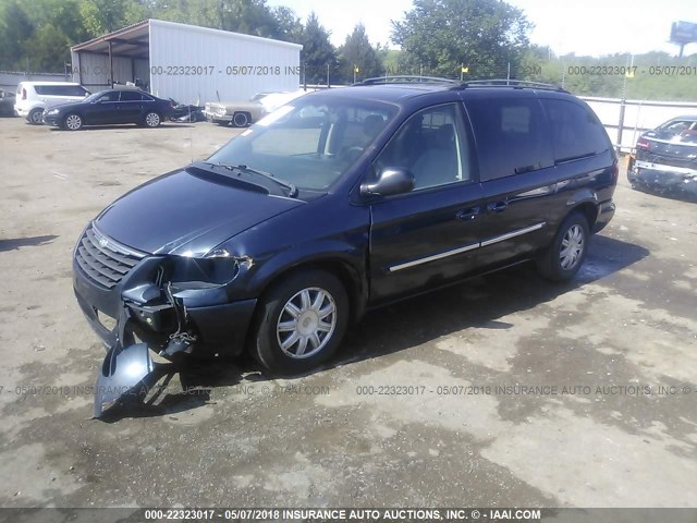 2A4GP54LX7R350435 - 2007 CHRYSLER TOWN & COUNTRY TOURING Dark Blue photo 2