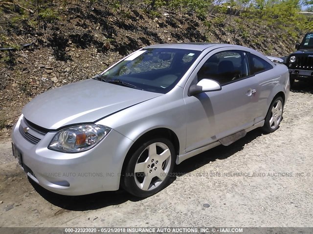 1G1AM18B287174667 - 2008 CHEVROLET COBALT SPORT SILVER photo 2