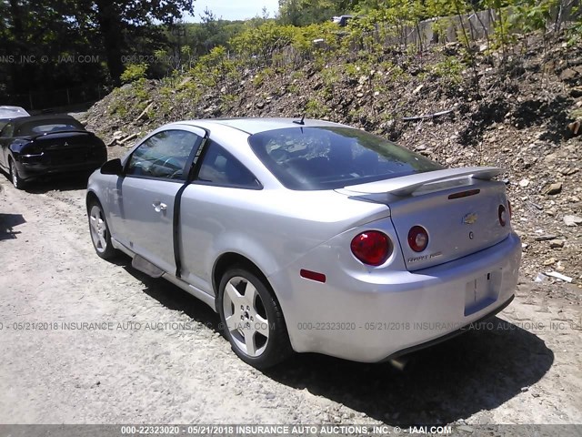 1G1AM18B287174667 - 2008 CHEVROLET COBALT SPORT SILVER photo 3