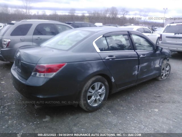 1HGCP26448A060112 - 2008 HONDA ACCORD LXP GRAY photo 4