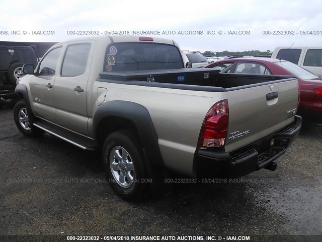 3TMJU62N37M049141 - 2007 TOYOTA TACOMA DOUBLE CAB PRERUNNER GOLD photo 3