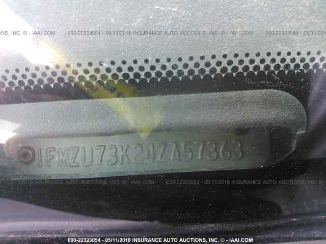 1FMZU73K24ZA57363 - 2004 FORD EXPLORER XLT/XLT SPORT/NBX 蓝色 照片 9