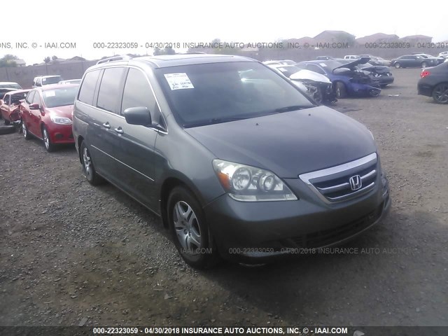 5FNRL38727B410571 - 2007 HONDA ODYSSEY EXL GRAY photo 1