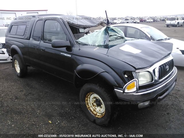 5TEWM72N11Z788790 - 2001 TOYOTA TACOMA XTRACAB BLACK photo 1