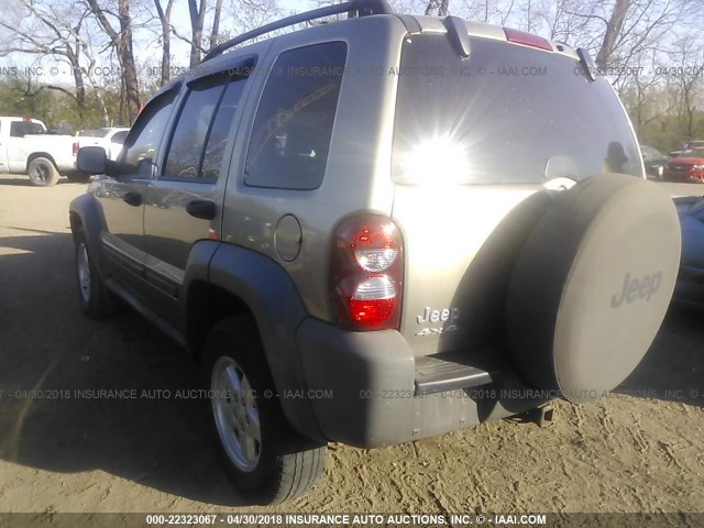 1J4GL48K66W206491 - 2006 JEEP LIBERTY SPORT 香槟色 照片 3