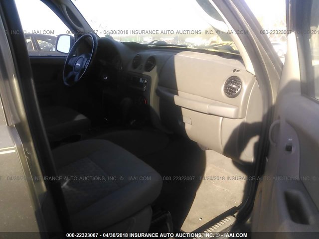 1J4GL48K66W206491 - 2006 JEEP LIBERTY SPORT 香槟色 照片 5