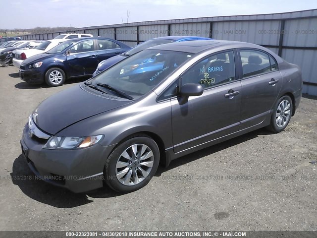 1HGFA16939L004947 - 2009 HONDA CIVIC EXL Boz foto 2