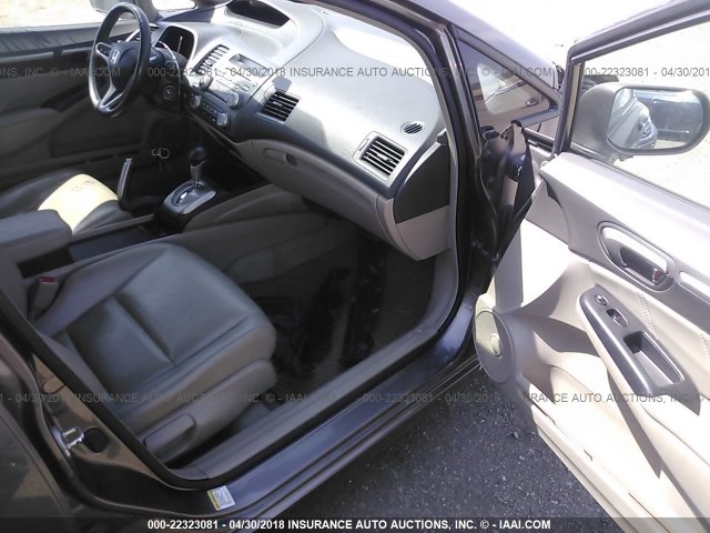 1HGFA16939L004947 - 2009 HONDA CIVIC EXL Boz foto 5