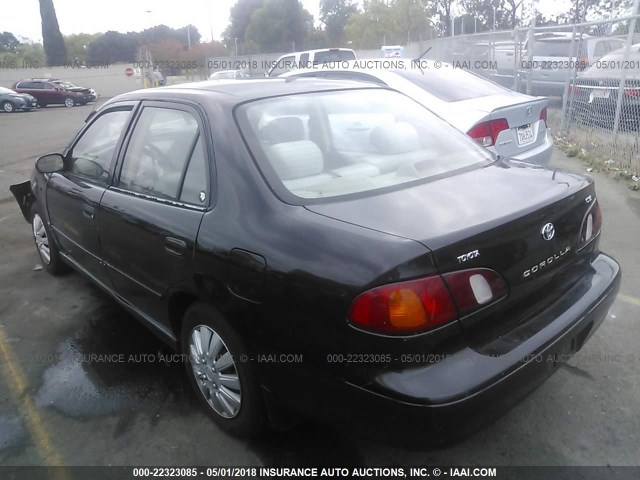 1NXBR12EXWZ113710 - 1998 TOYOTA COROLLA VE/CE/LE BLACK photo 3