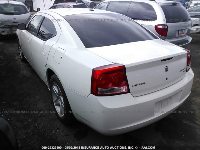 2B3KA33V29H628893 - 2009 DODGE CHARGER SXT WHITE photo 3