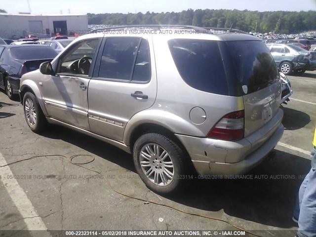 4JGAB54E11A283727 - 2001 MERCEDES-BENZ ML 320 GOLD photo 3