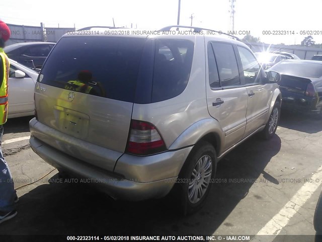 4JGAB54E11A283727 - 2001 MERCEDES-BENZ ML 320 GOLD photo 4