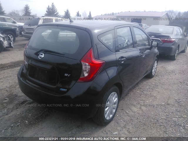 3N1CE2CPXFL372754 - 2015 NISSAN VERSA NOTE S/S PLUS/SV/SL/SR BLACK photo 4