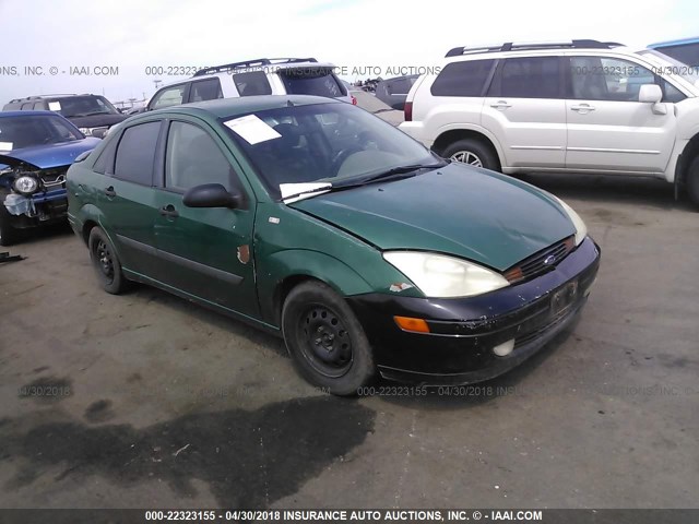 1FAHP33P52W110959 - 2002 FORD FOCUS LX GREEN photo 1