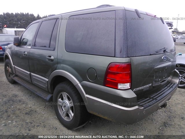 1FMEU17WX3LA65611 - 2003 FORD EXPEDITION EDDIE BAUER GREEN photo 3