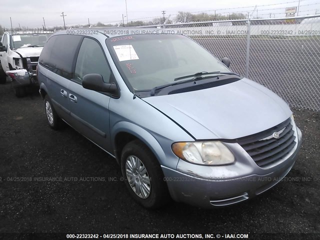 1C4GP45R45B281241 - 2005 CHRYSLER TOWN & COUNTRY  Light Blue photo 1