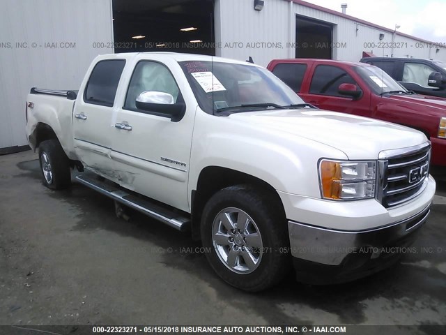 3GTP2VE75CG172942 - 2012 GMC SIERRA K1500 SLE WHITE photo 1