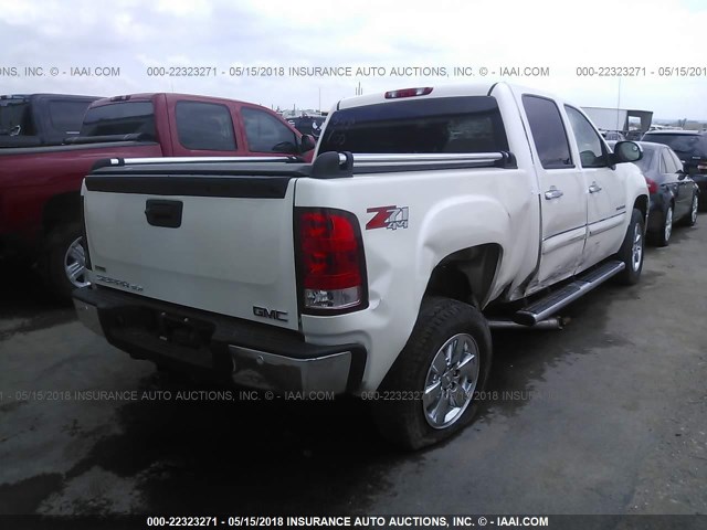 3GTP2VE75CG172942 - 2012 GMC SIERRA K1500 SLE WHITE photo 4