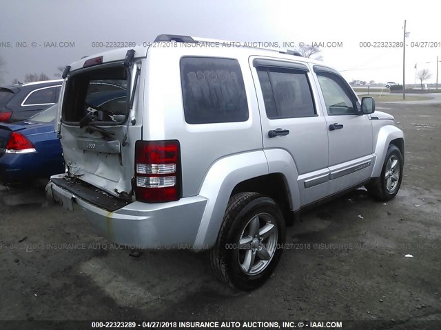 1J8GN58K49W513869 - 2009 JEEP LIBERTY LIMITED SILVER photo 4