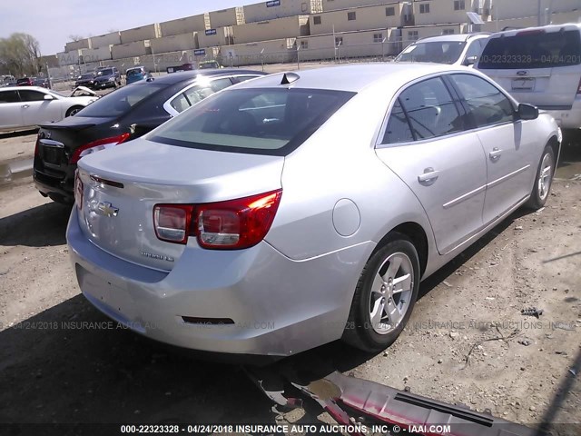 1G11B5SL9EF145537 - 2014 CHEVROLET MALIBU LS ვერცხლისფერი ფოტო 4