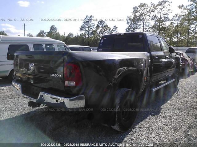 3C63RRHL4EG273832 - 2014 RAM 3500 SLT BLACK photo 4