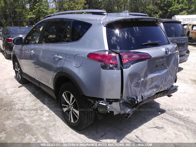 2T3WFREV8JW446069 - 2018 TOYOTA RAV4 ADVENTURE/XLE 银色 照片 3