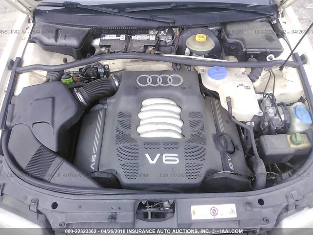 WAUED28D7WA175973 - 1998 AUDI A4 2.8 QUATTRO CREAM photo 10