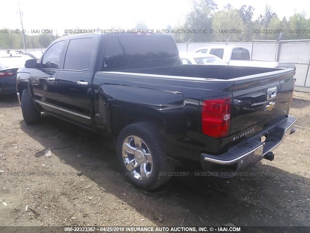 3GCPCSEC9EG366885 - 2014 CHEVROLET SILVERADO C1500 LTZ BLACK photo 3