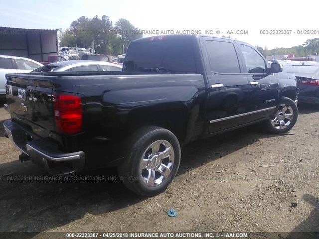 3GCPCSEC9EG366885 - 2014 CHEVROLET SILVERADO C1500 LTZ BLACK photo 4