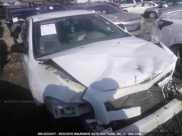 1G1ZB5EB5A4145482 - 2010 CHEVROLET MALIBU LS WHITE photo 1