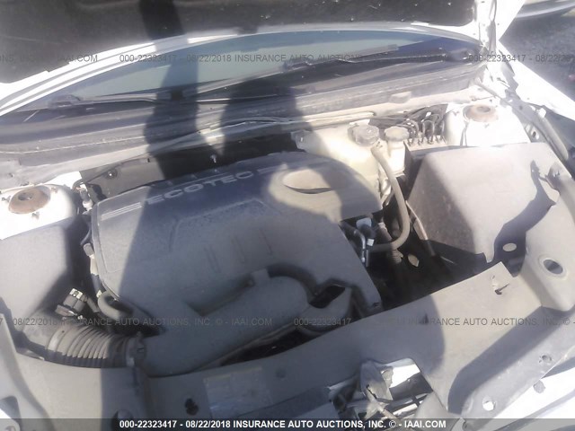 1G1ZB5EB5A4145482 - 2010 CHEVROLET MALIBU LS WHITE photo 10