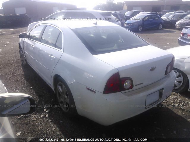 1G1ZB5EB5A4145482 - 2010 CHEVROLET MALIBU LS WHITE photo 3