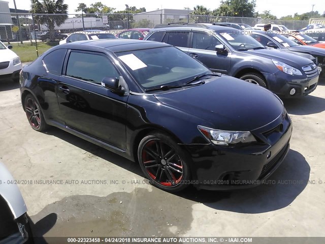 JTKJF5C71C3037272 - 2012 TOYOTA SCION TC BLACK photo 1