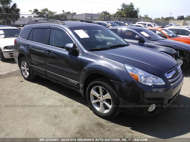 4S4BRCLCXE3223802 - 2014 SUBARU OUTBACK 2.5I LIMITED GRAY photo 1