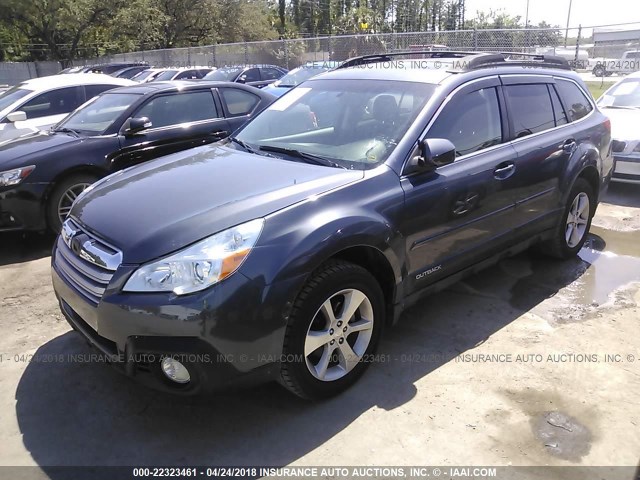 4S4BRCLCXE3223802 - 2014 SUBARU OUTBACK 2.5I LIMITED GRAY photo 2