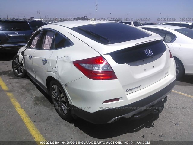 5J6TF1H5XEL002257 - 2014 HONDA CROSSTOUR EXL თეთრი ფოტო 3