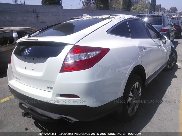 5J6TF1H5XEL002257 - 2014 HONDA CROSSTOUR EXL თეთრი ფოტო 4