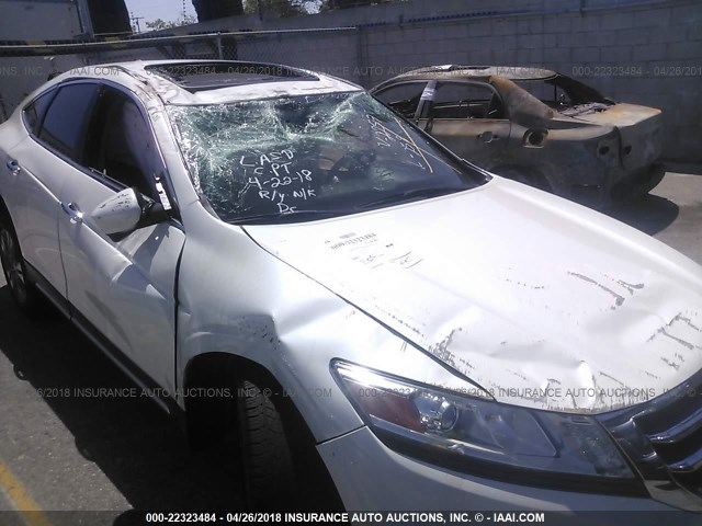 5J6TF1H5XEL002257 - 2014 HONDA CROSSTOUR EXL თეთრი ფოტო 6
