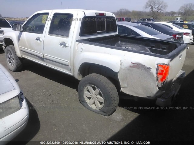 1GCHTDFE2C8168734 - 2012 CHEVROLET COLORADO LT WHITE photo 3