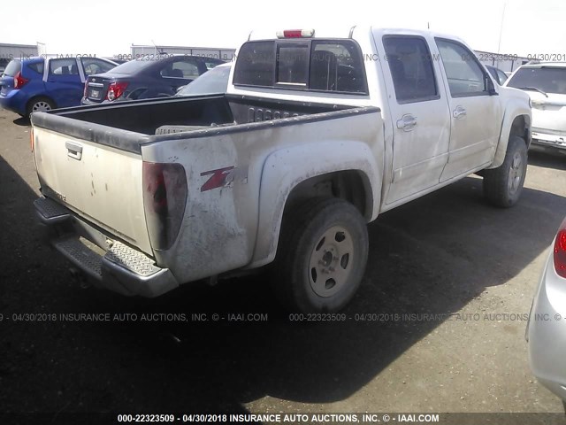 1GCHTDFE2C8168734 - 2012 CHEVROLET COLORADO LT WHITE photo 4