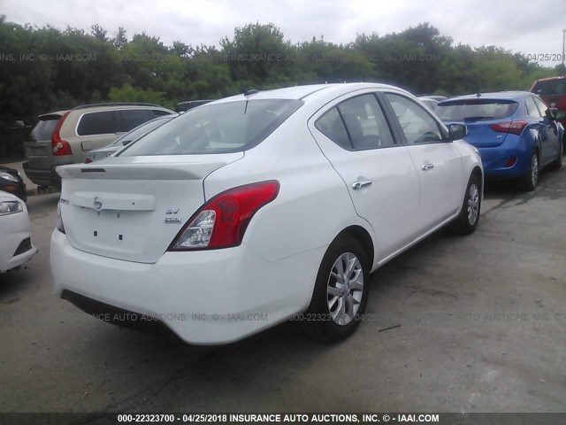 3N1CN7AP1JL860449 - 2018 NISSAN VERSA S/S PLUS/SV/SL WHITE photo 4