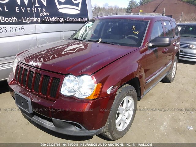 1J8GR48K88C229174 - 2008 JEEP GRAND CHEROKEE LAREDO RED photo 2