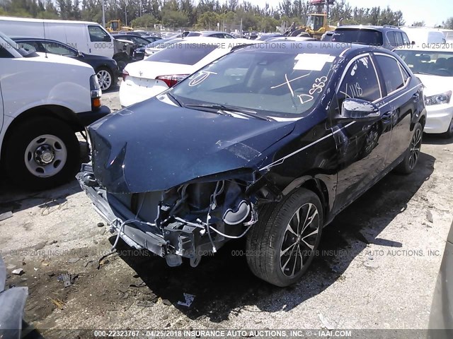 5YFBURHE6JP761723 - 2018 TOYOTA COROLLA L/LE/XLE/SE/XSE TURQUOISE photo 2
