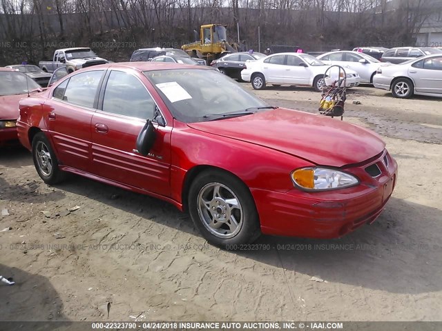 1G2NF52T91M540261 - 2001 PONTIAC GRAND AM SE1 RED photo 1