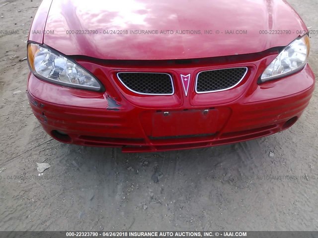 1G2NF52T91M540261 - 2001 PONTIAC GRAND AM SE1 RED photo 6