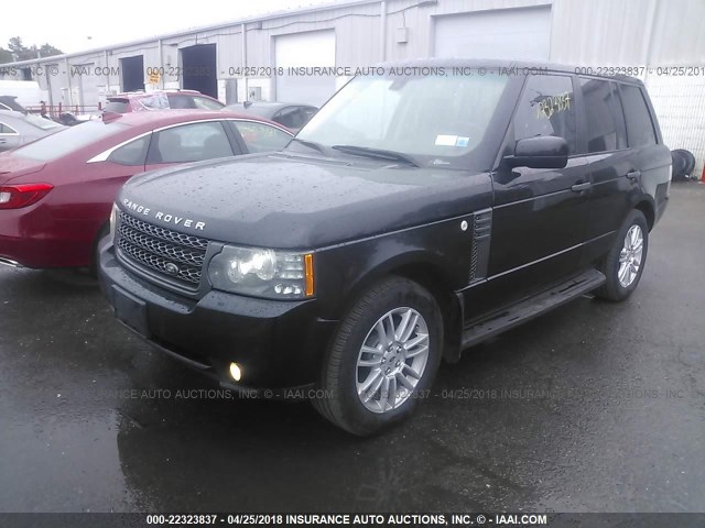 SALME1D41BA344920 - 2011 LAND ROVER RANGE ROVER HSE BLACK photo 2